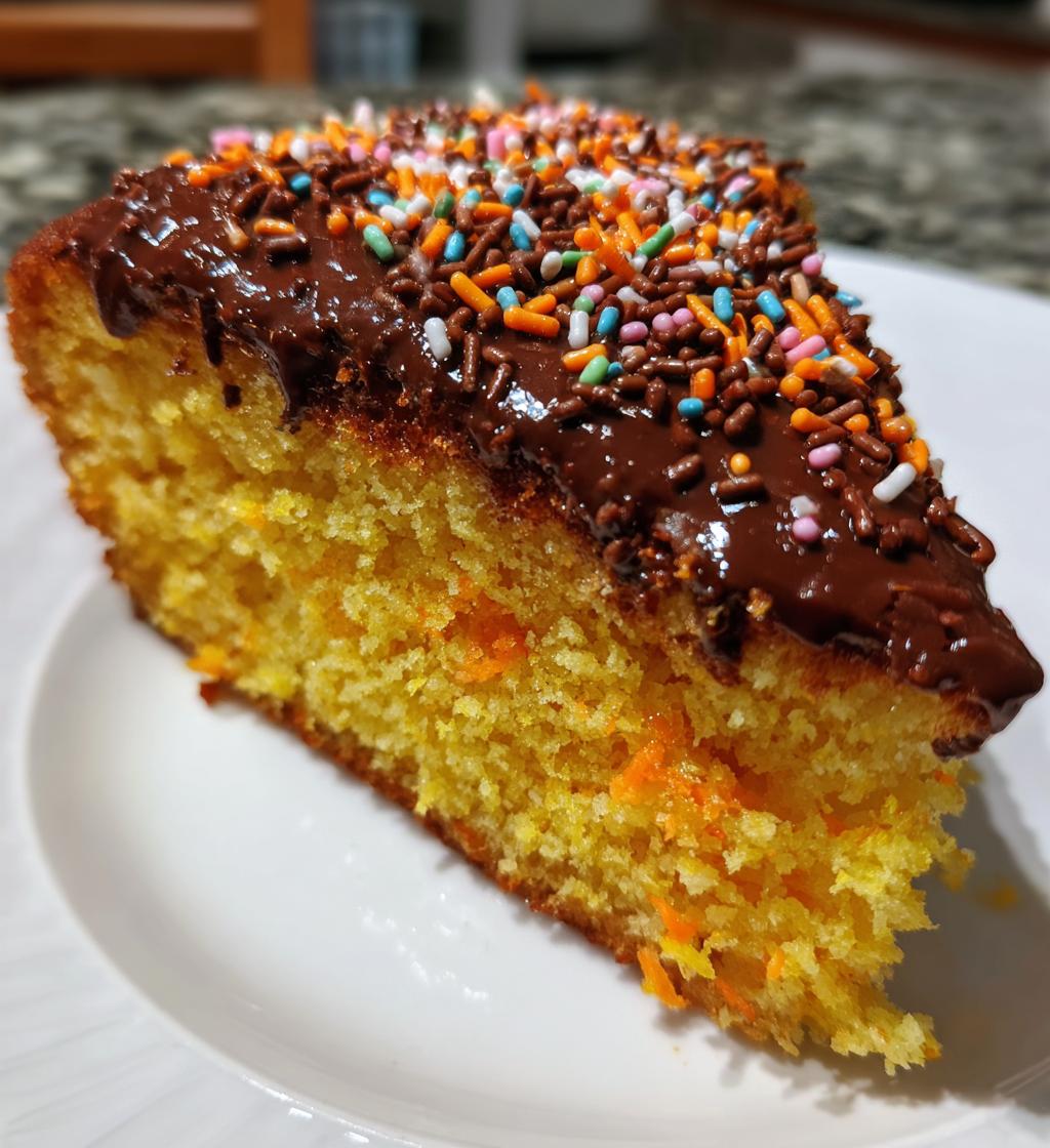 brazilian carrot cake - detail 1