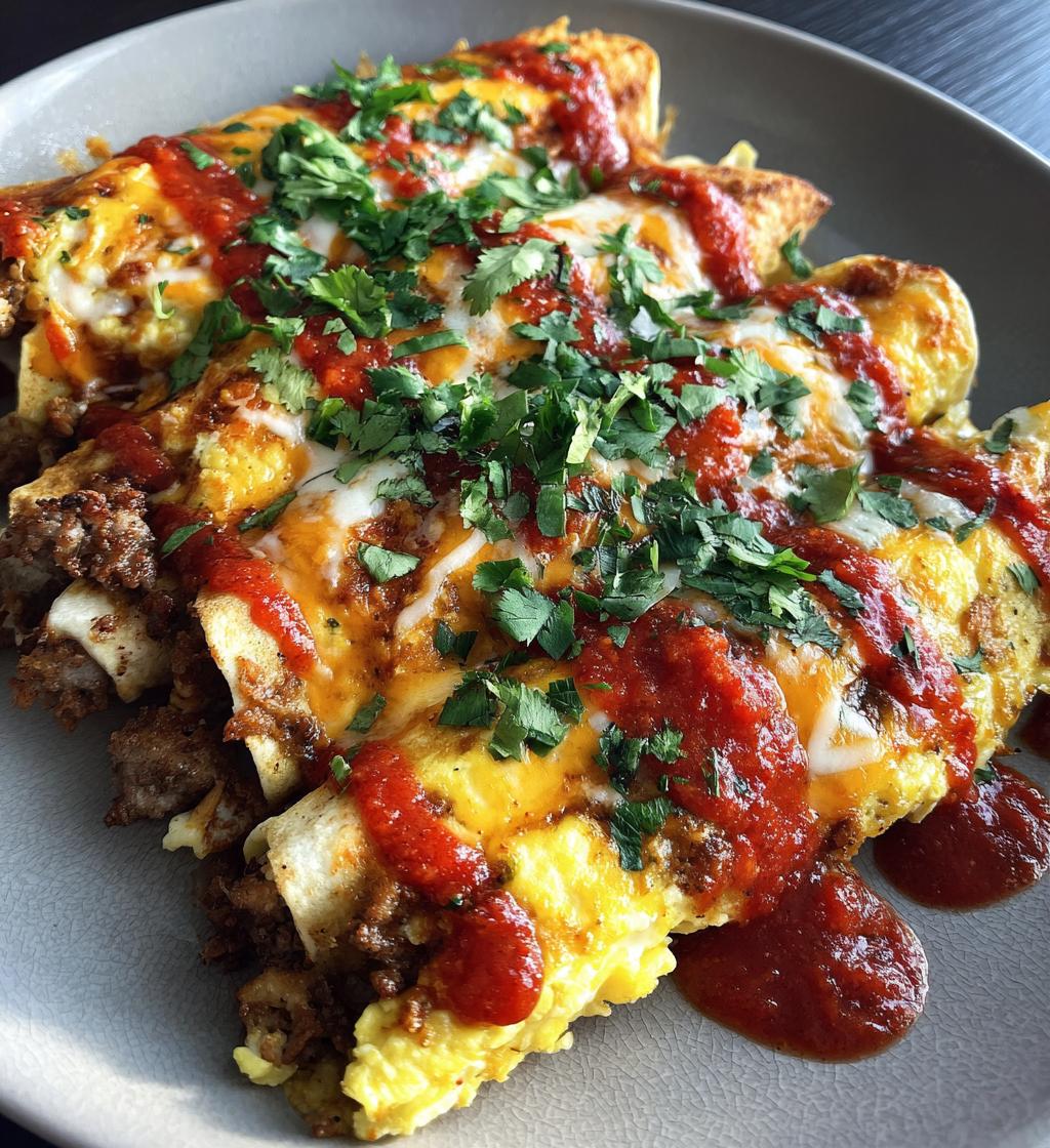breakfast enchiladas - detail 1