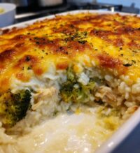 broccoli rice cheese and chicken casserole