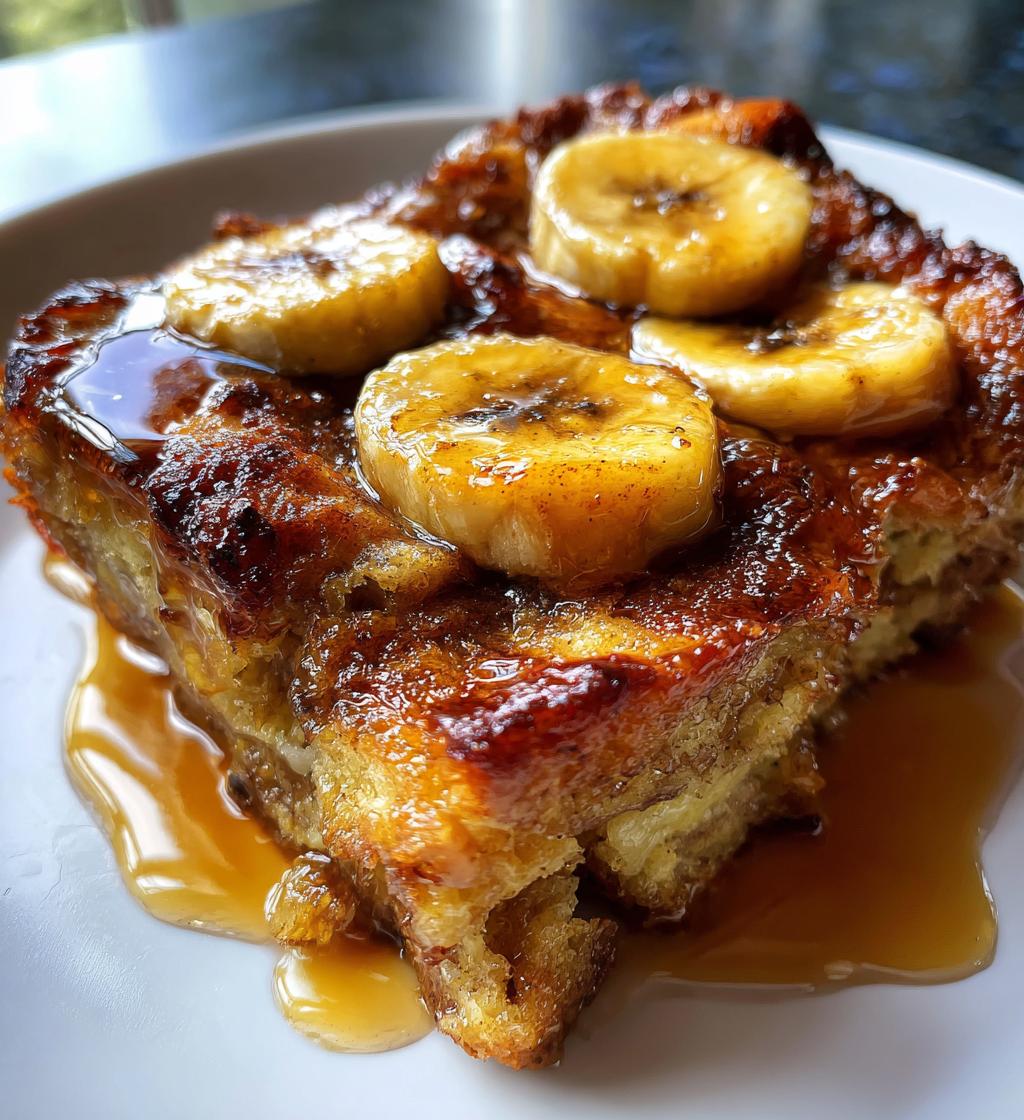 brown sugar banana french toast casserole - detail 1