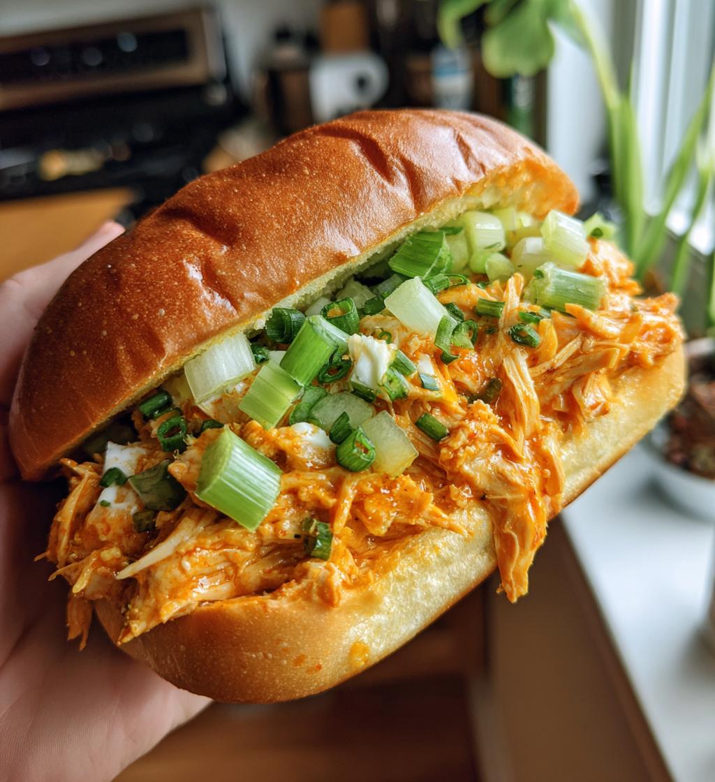 buffalo chicken sloppy joes - detail 1