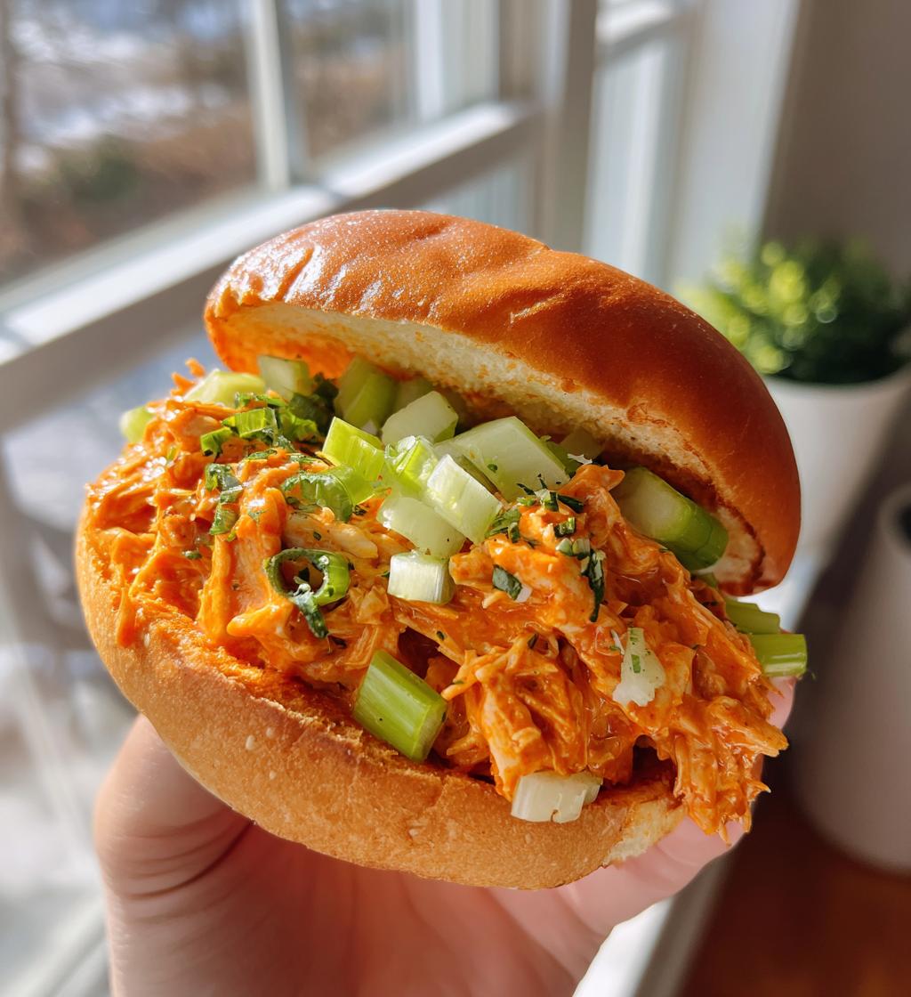 buffalo chicken sloppy joes