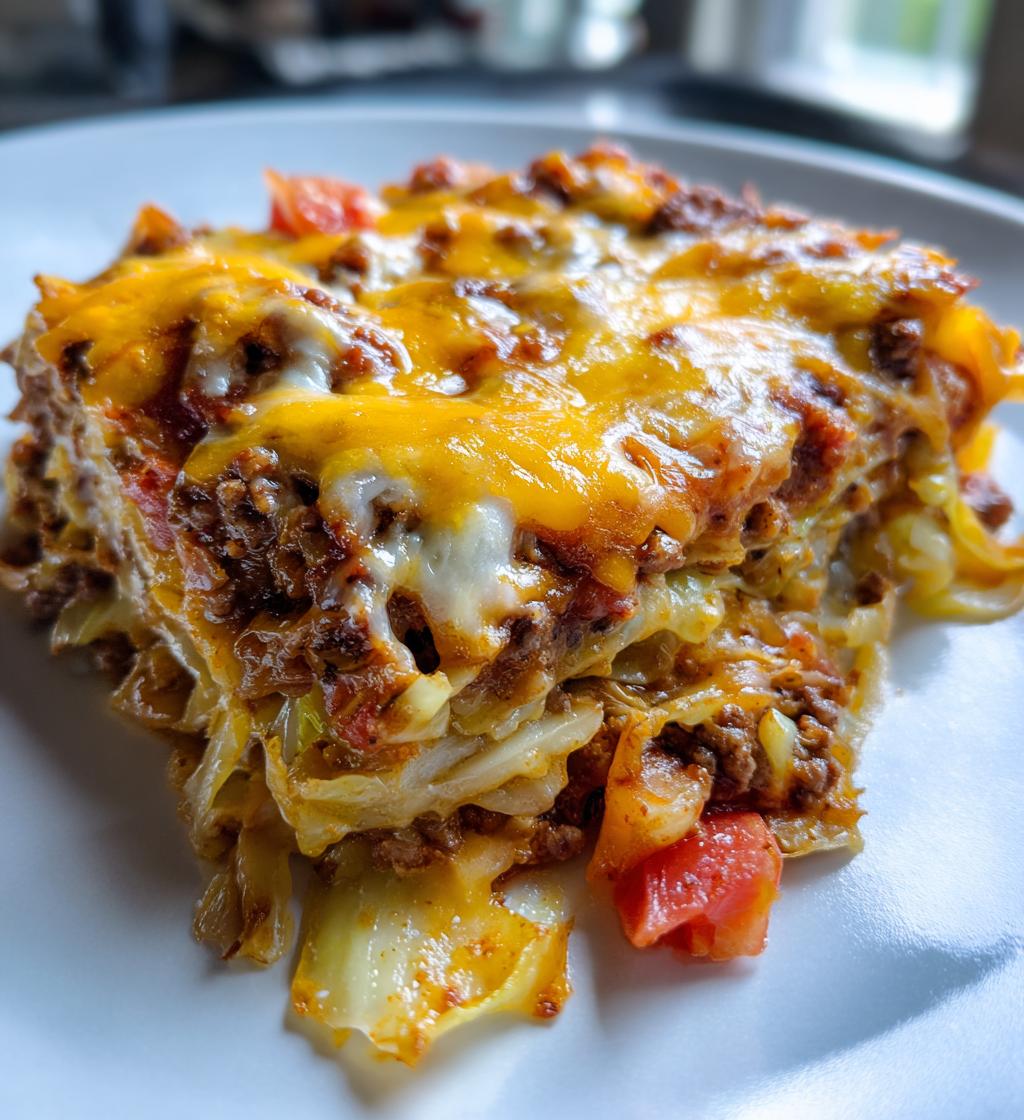 cabbage beef bake - detail 1