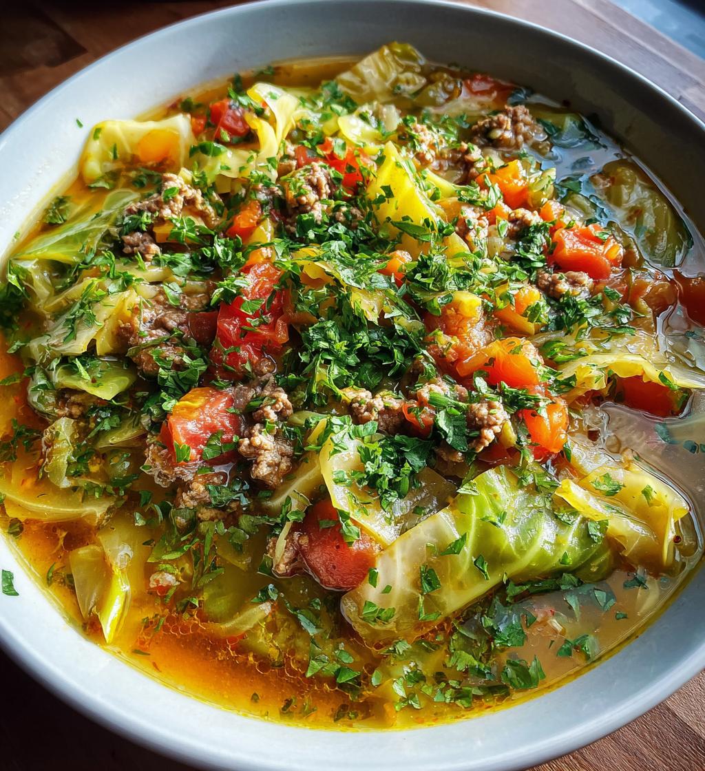 cabbage roll soup - detail 1