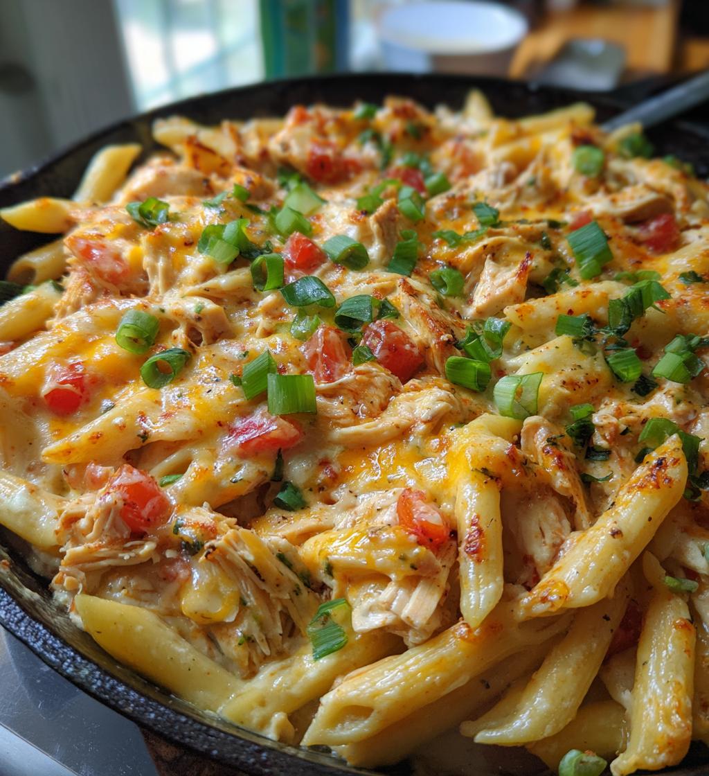 cajun cream cheese chicken pasta bake - detail 1