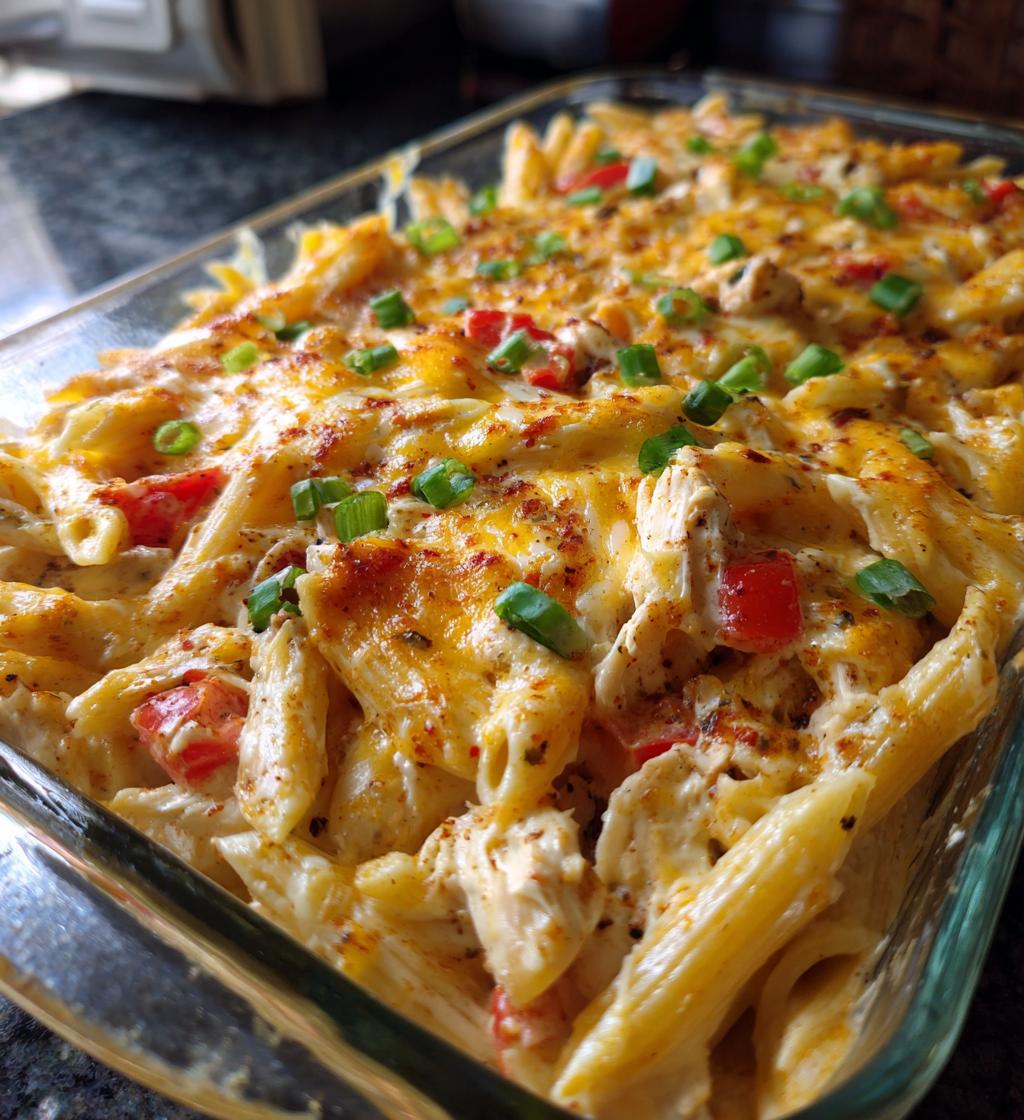 cajun cream cheese chicken pasta bake