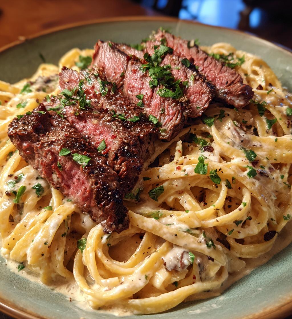 cajun steak alfredo - detail 1