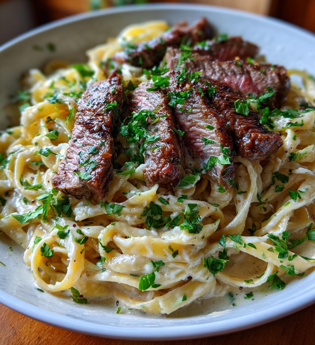 cajun steak alfredo