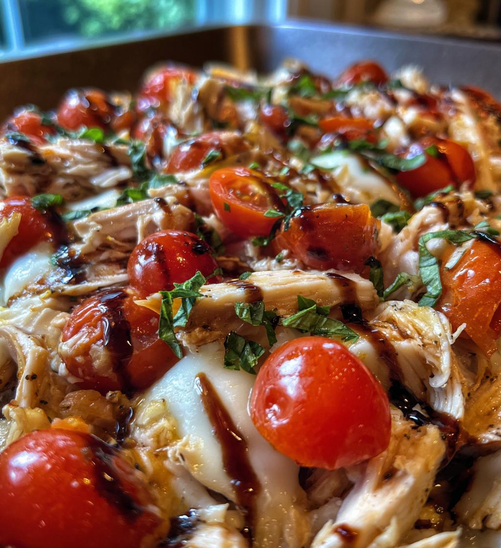 caprese chicken casserole - detail 1