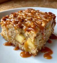 caramel apple oatmeal bake