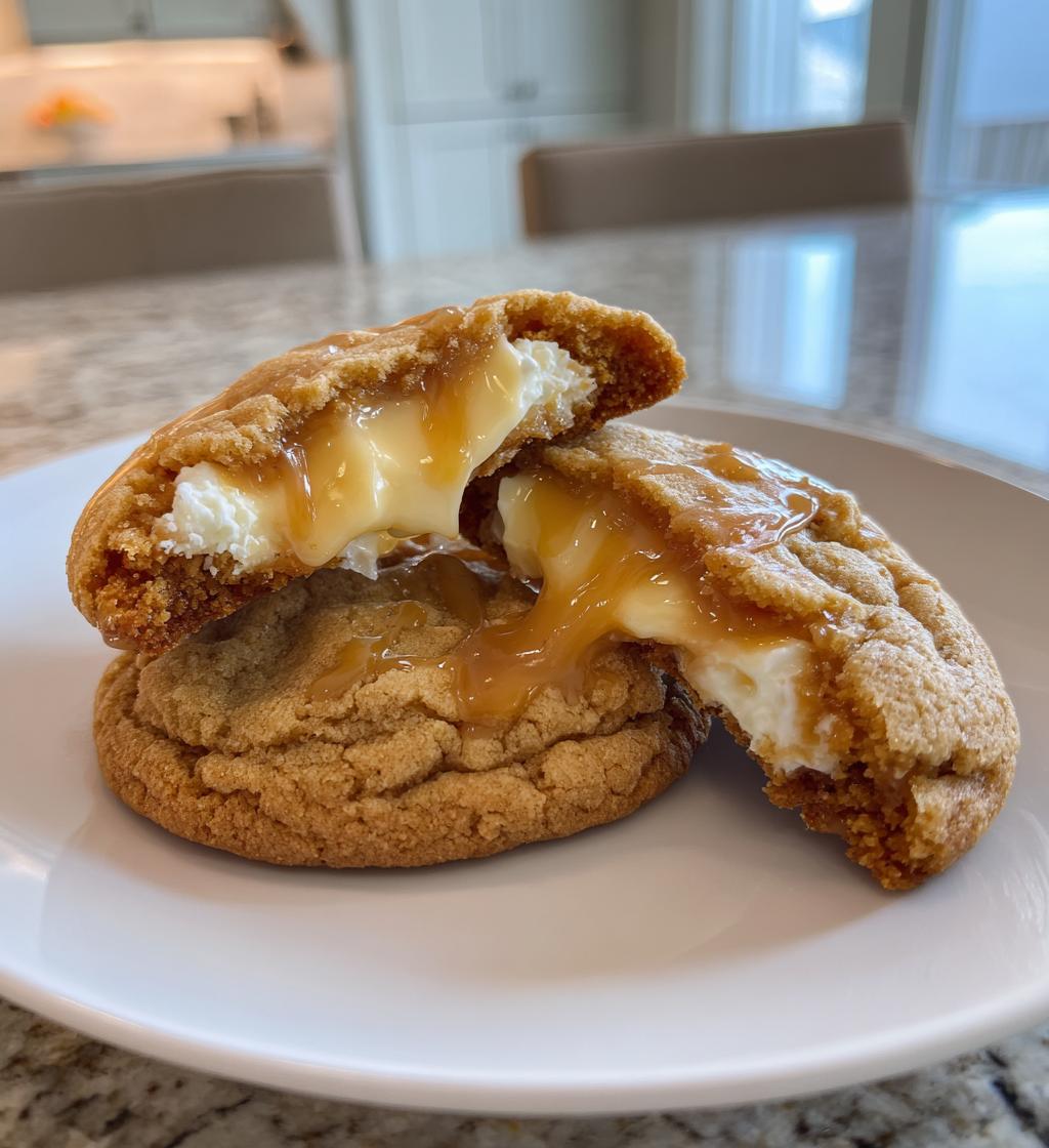 caramel cheesecake cookies