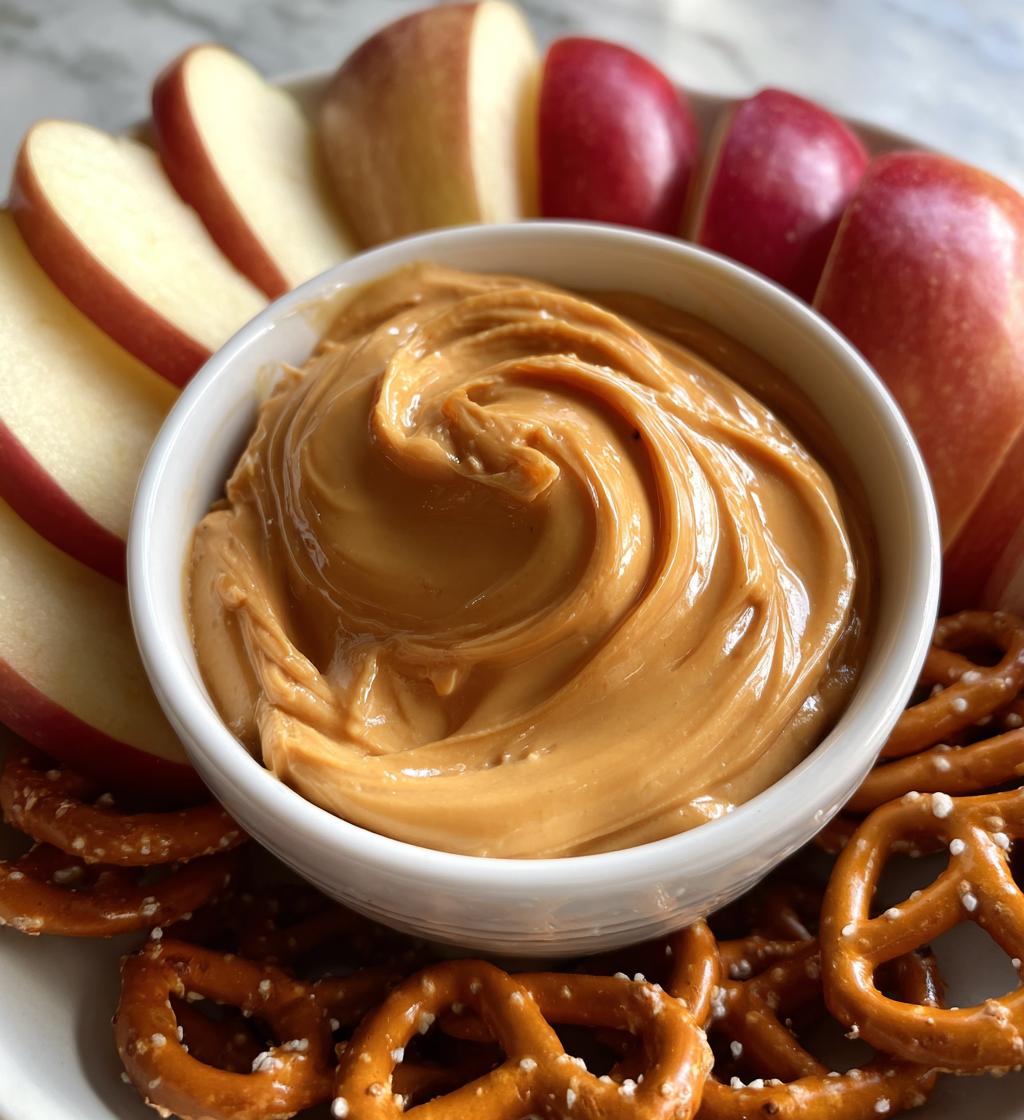 caramel cream cheese dip - detail 1