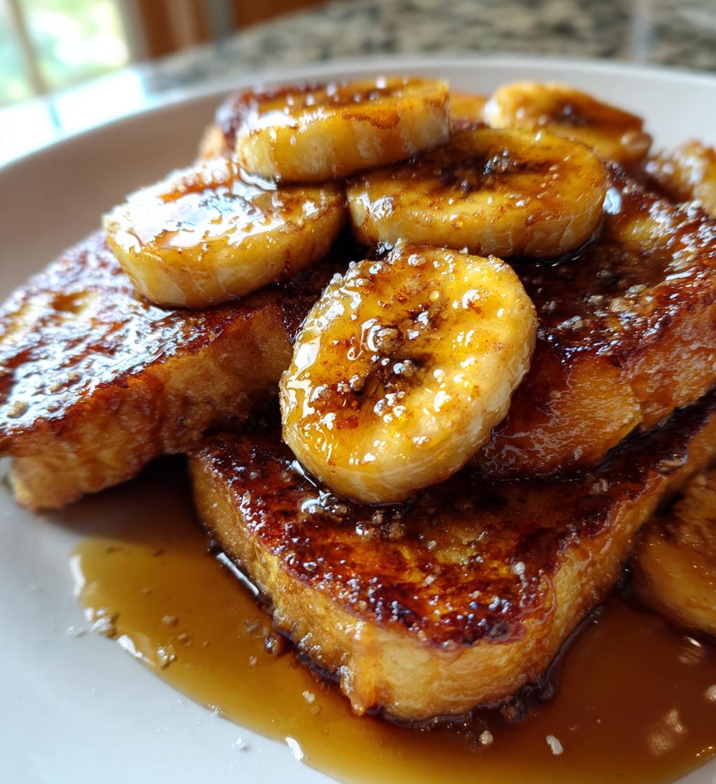 caramelized banana french toast
