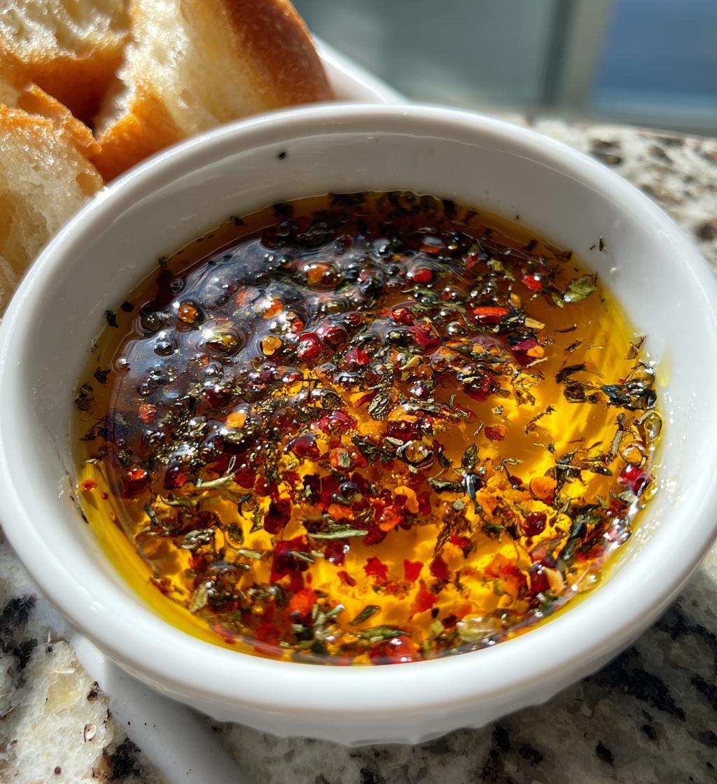 carrabbas bread dipping oil - detail 1