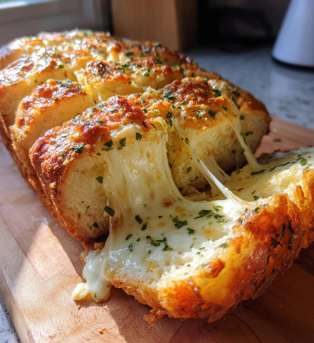 cheesy bread - detail 1
