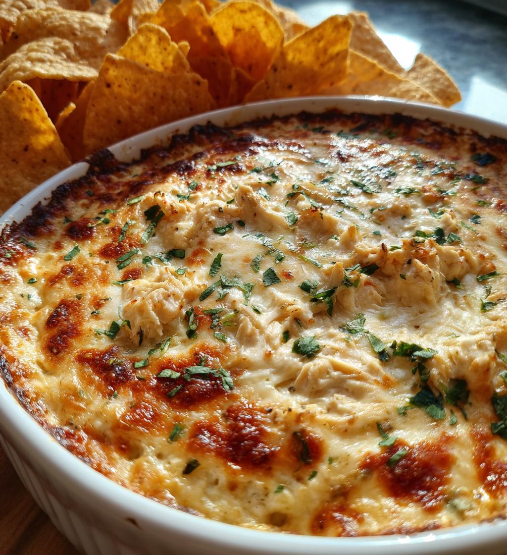 cheesy chicken alfredo dip