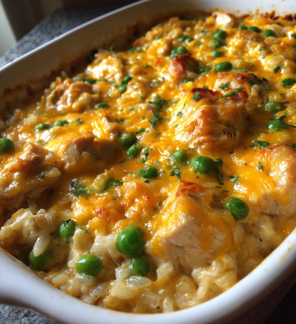 cheesy chicken and rice