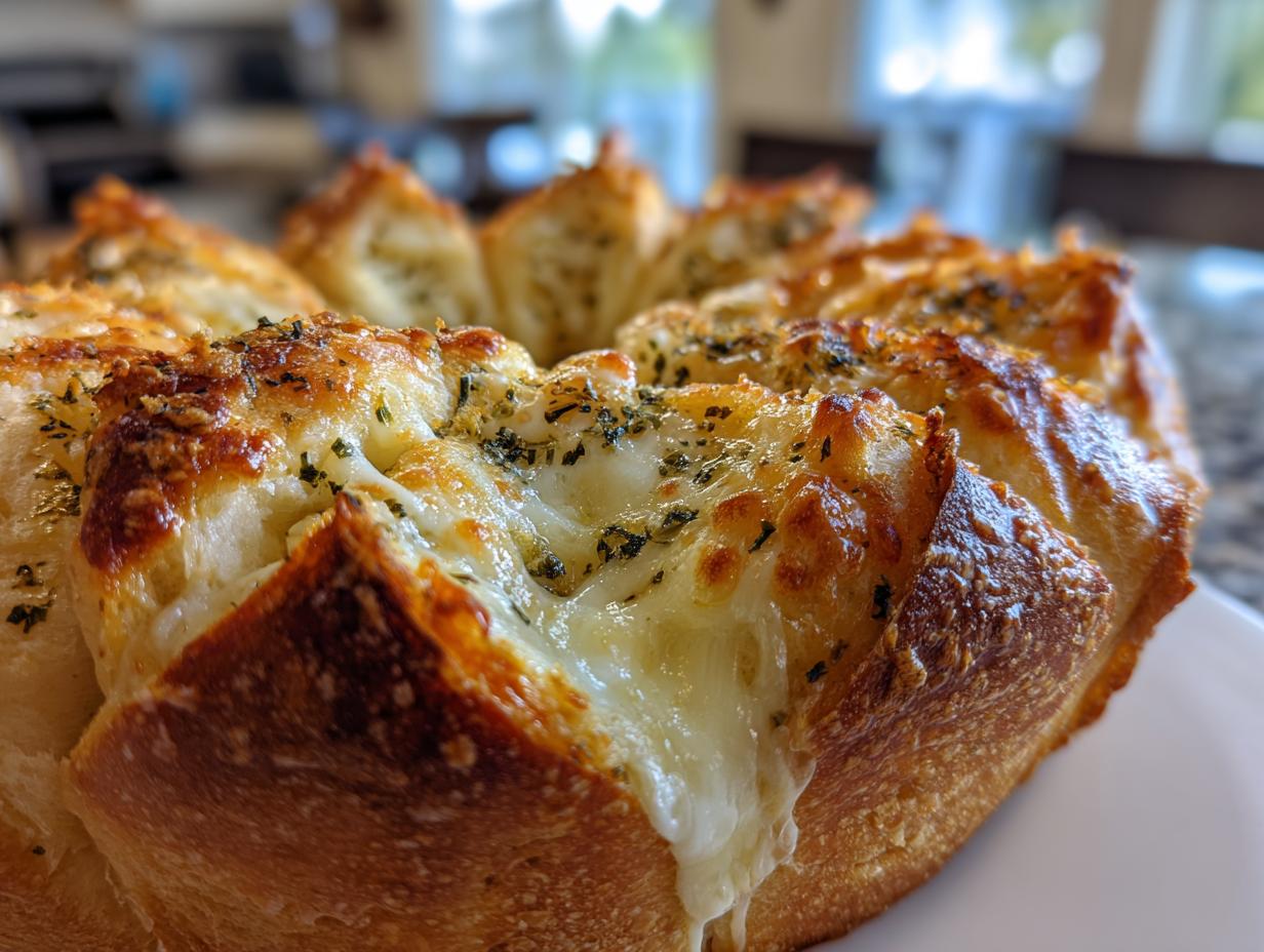 cheesy christmas tree bread