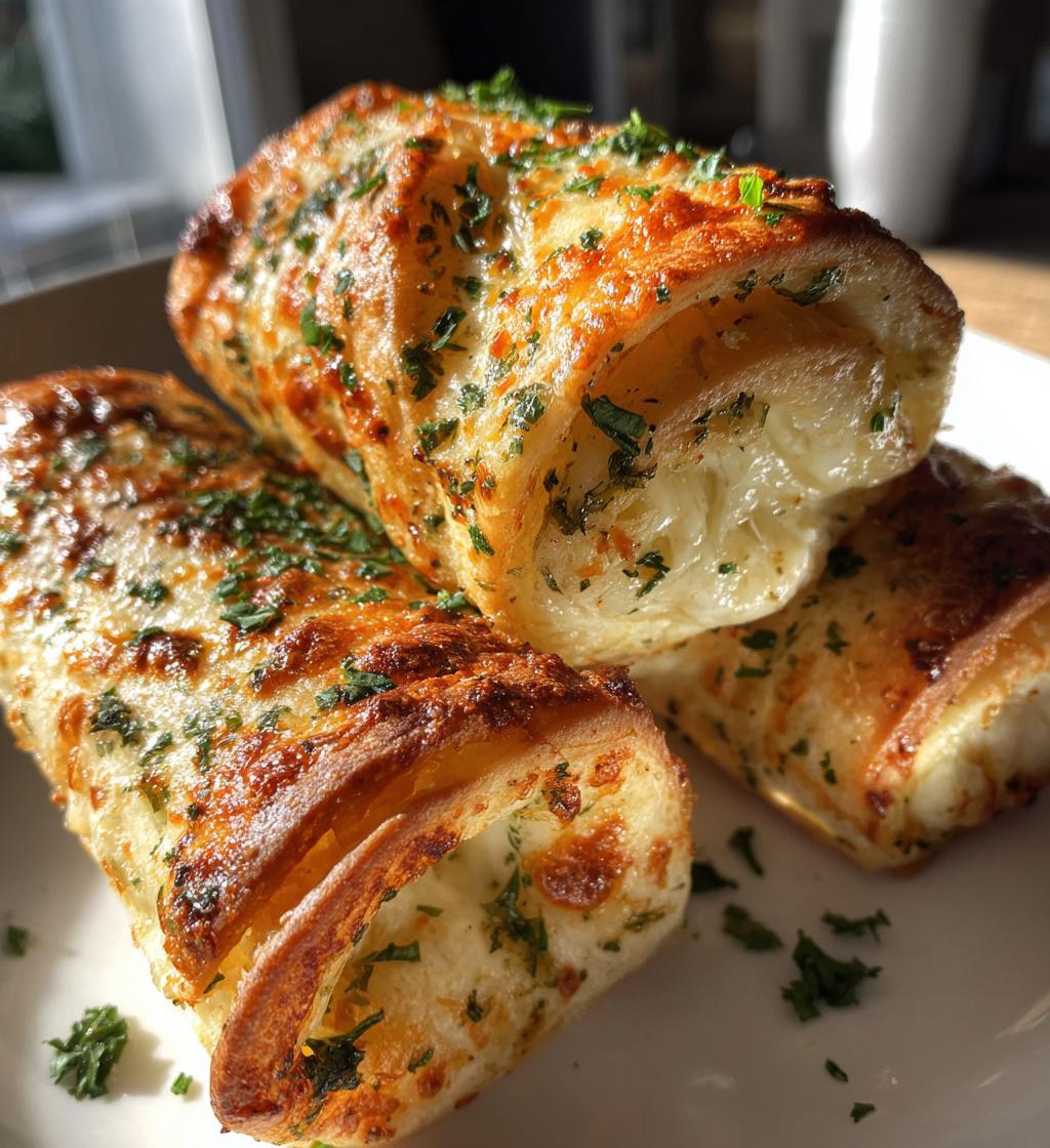 cheesy garlic butter rollups