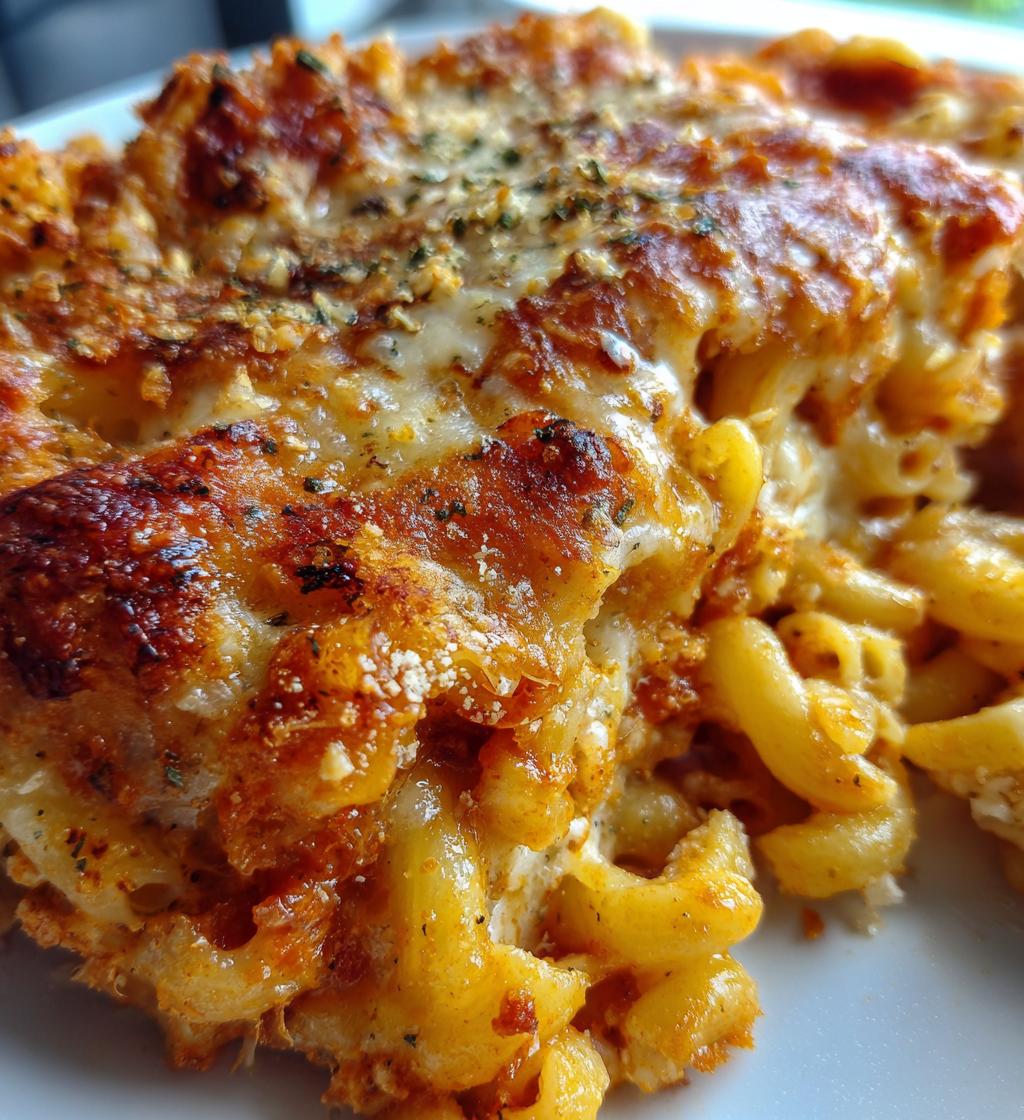 cheesy pasta bake - detail 1