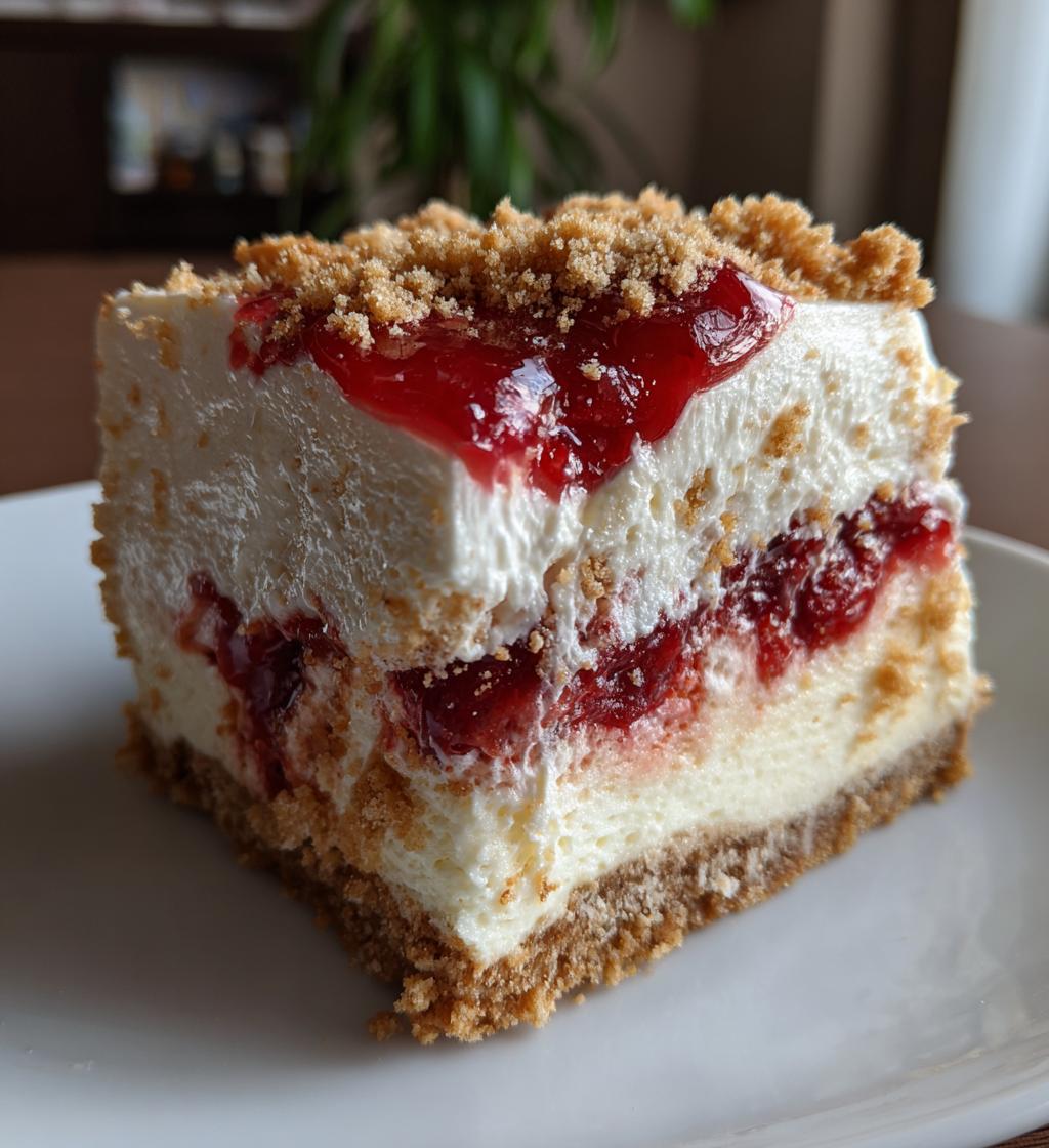 cherry cheesecake fluff - detail 1