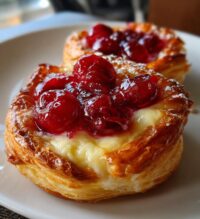 cherry cream cheese danish