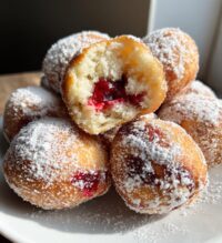 cherry doughnut holes