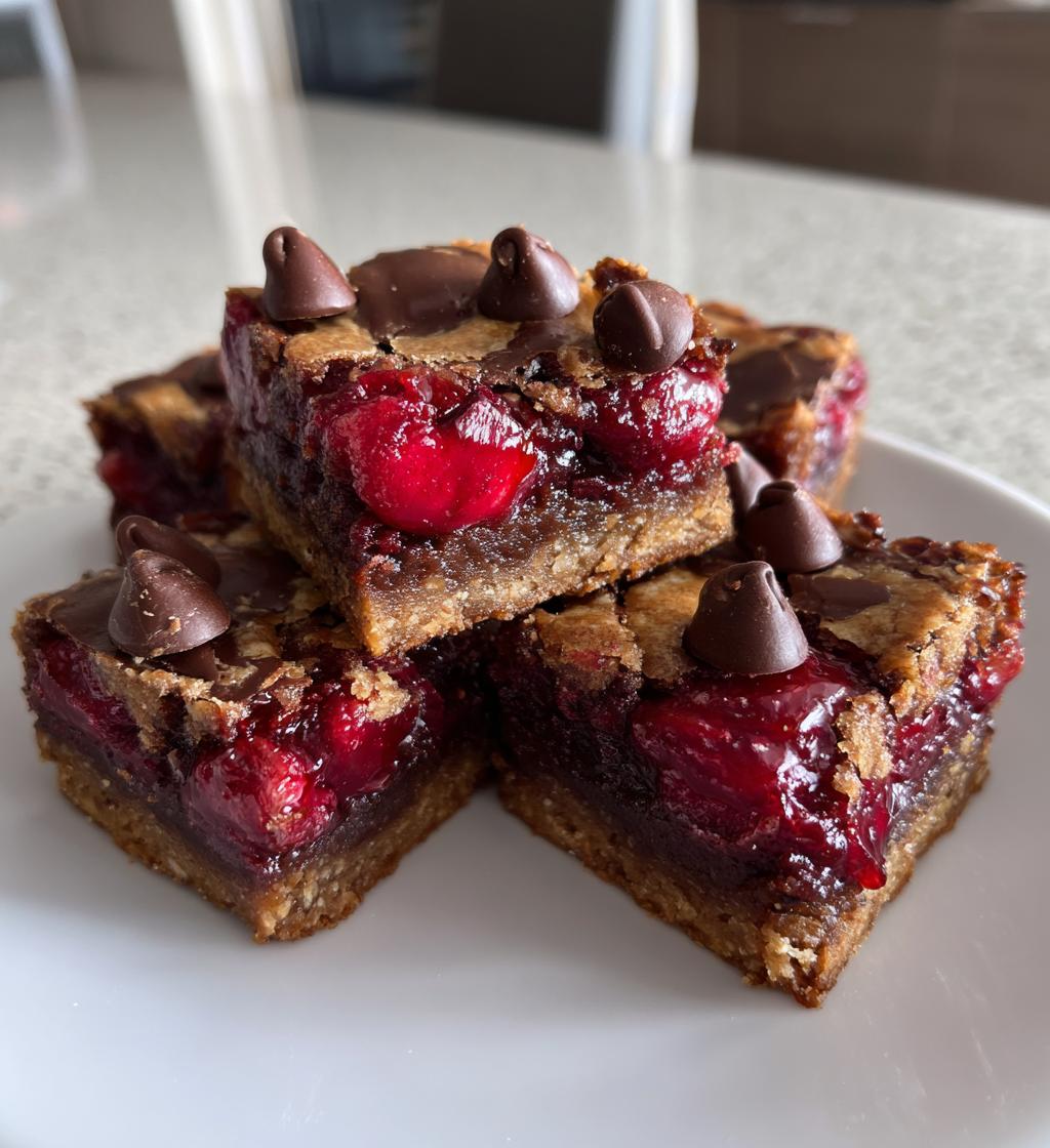 cherry mash bars - detail 1