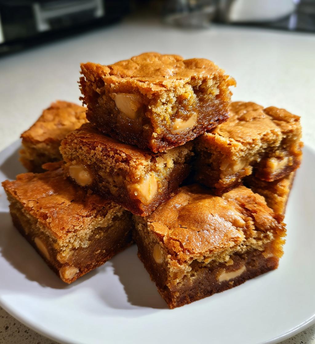 chewy butterscotch blondies