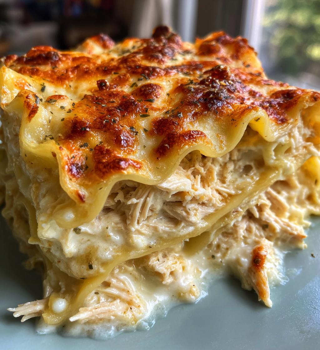 chicken alfredo lasagna rolls - detail 1