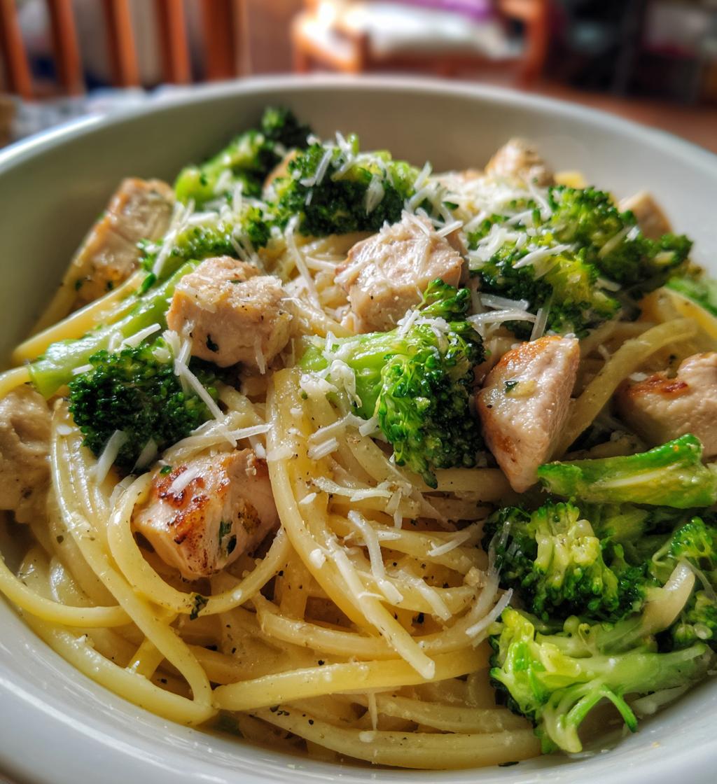 chicken and broccoli pasta