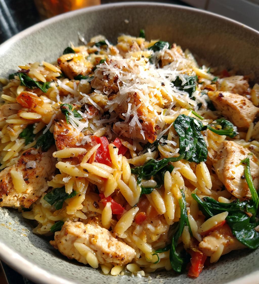 chicken and orzo