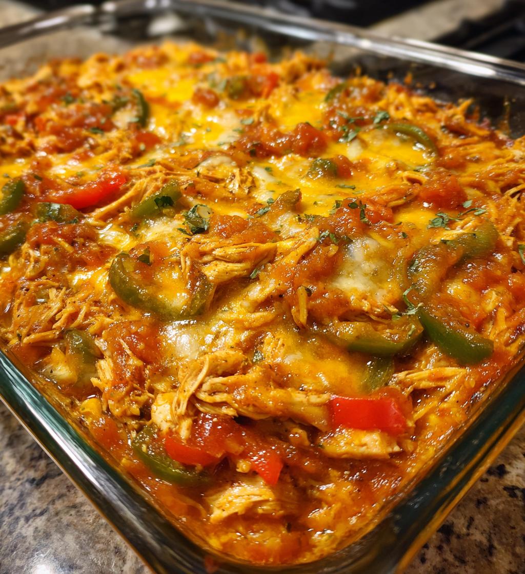 chicken fajita casserole