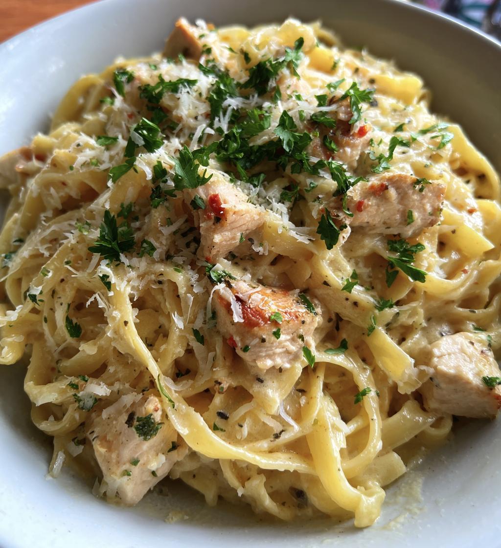 chicken fettuccine alfredo - detail 1