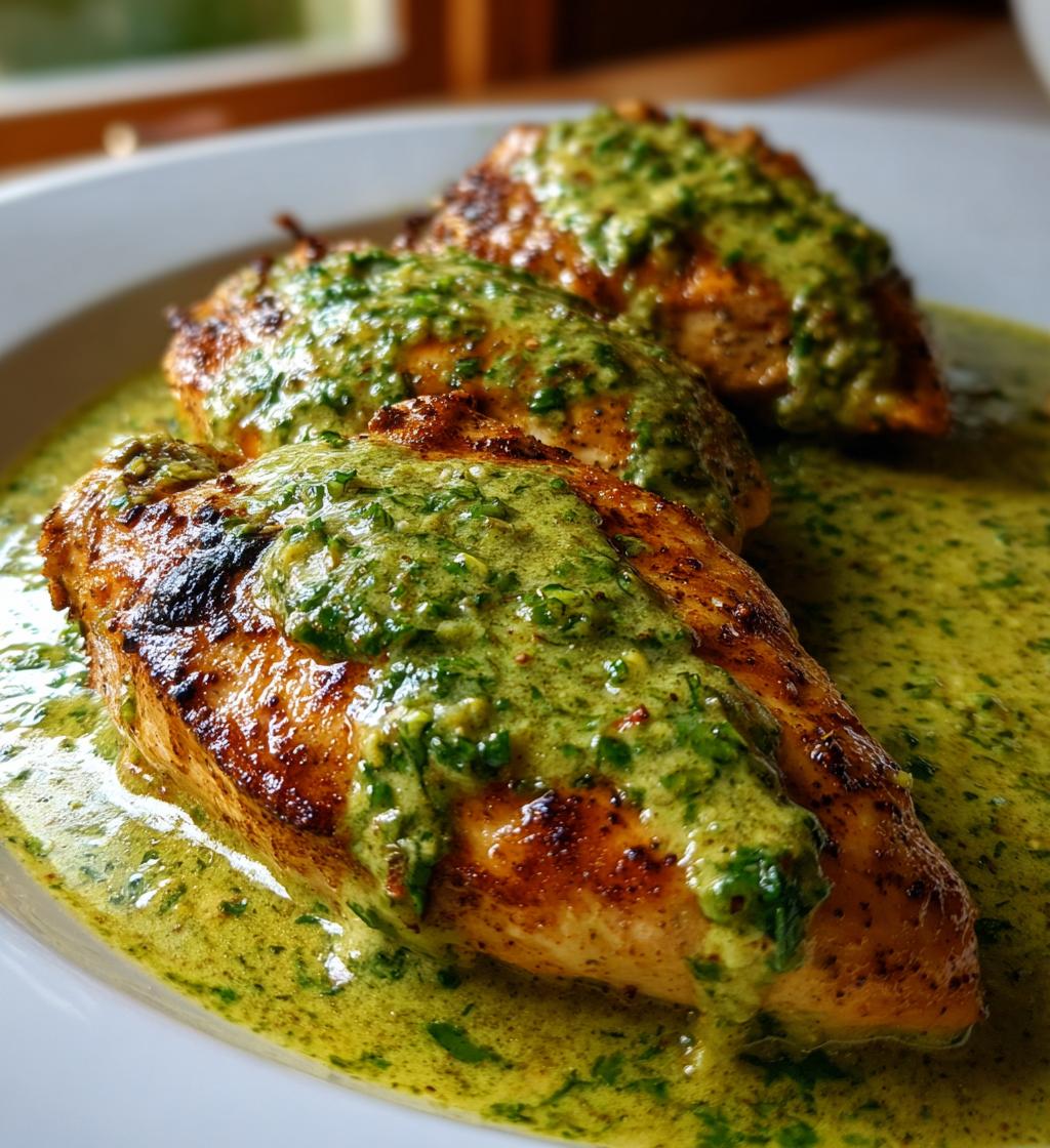chicken in basil cream sauce