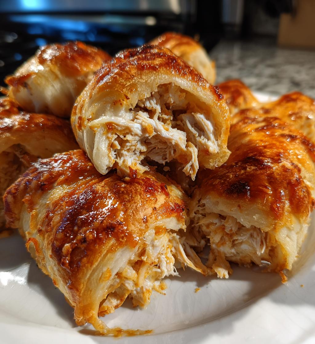chicken stuffed crescent rolls - detail 1