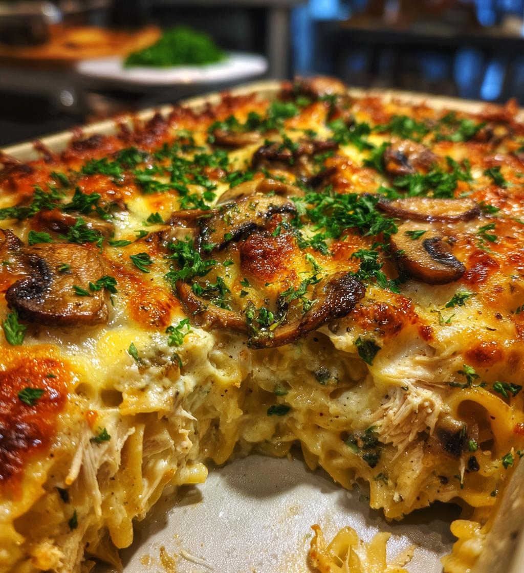 chicken tetrazzini casserole