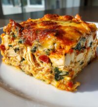 chicken tortilla spinach casserole