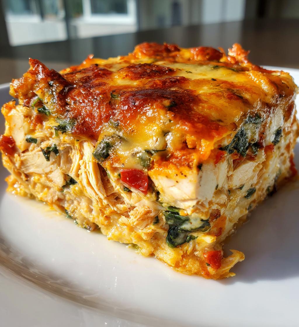 chicken tortilla spinach casserole