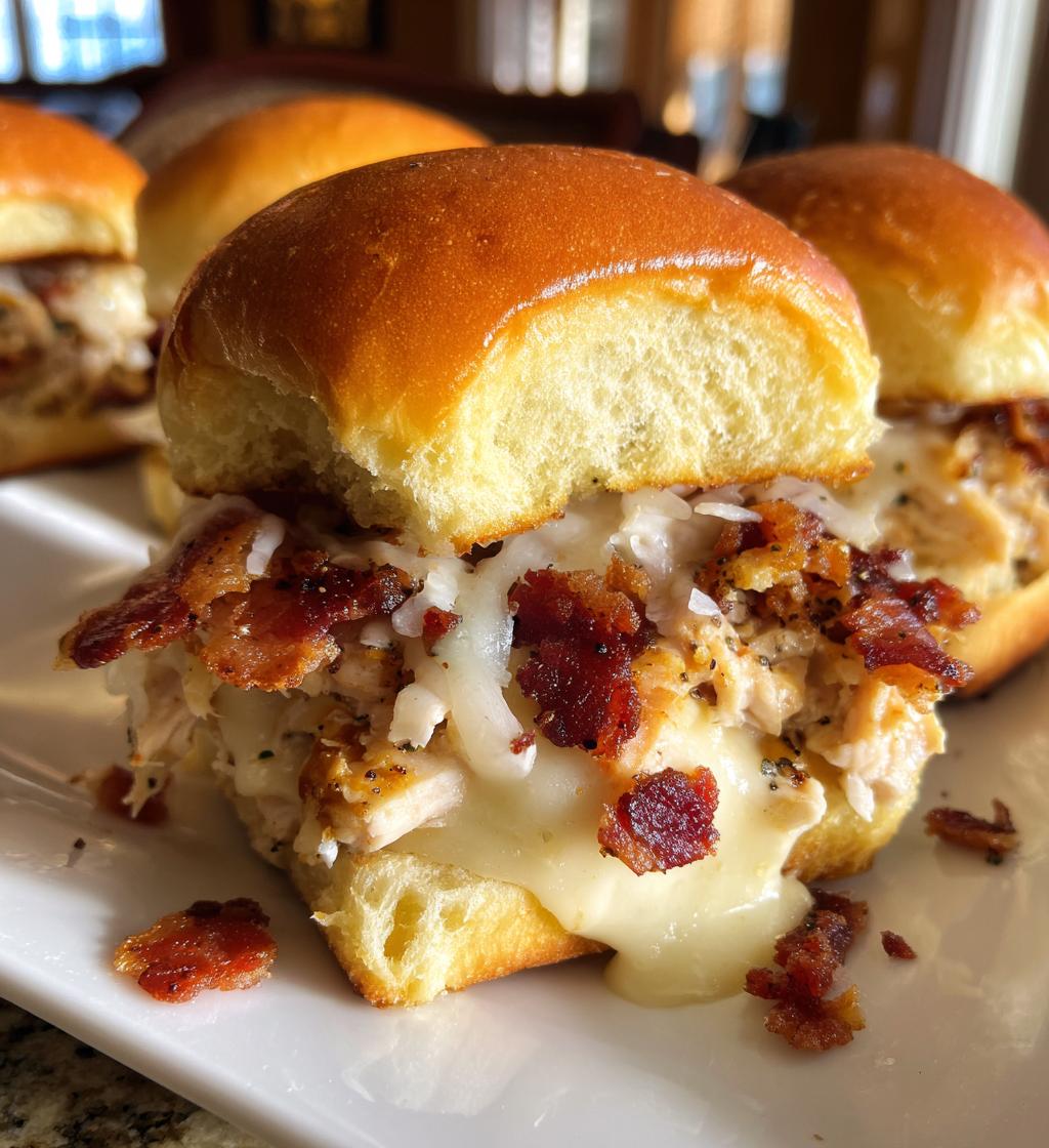 chicken turkey bacon ranch sliders