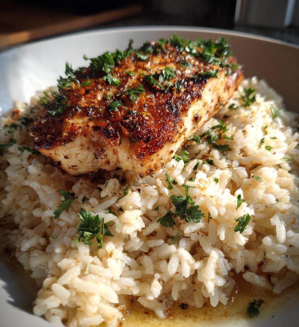 chicken with garlic parmesan rice recipe - detail 1
