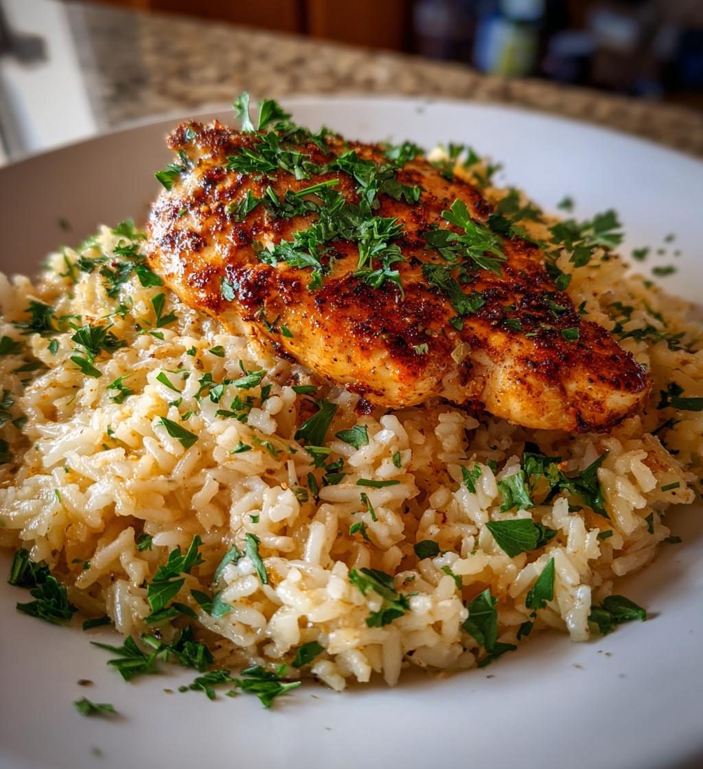 chicken with garlic parmesan rice recipe