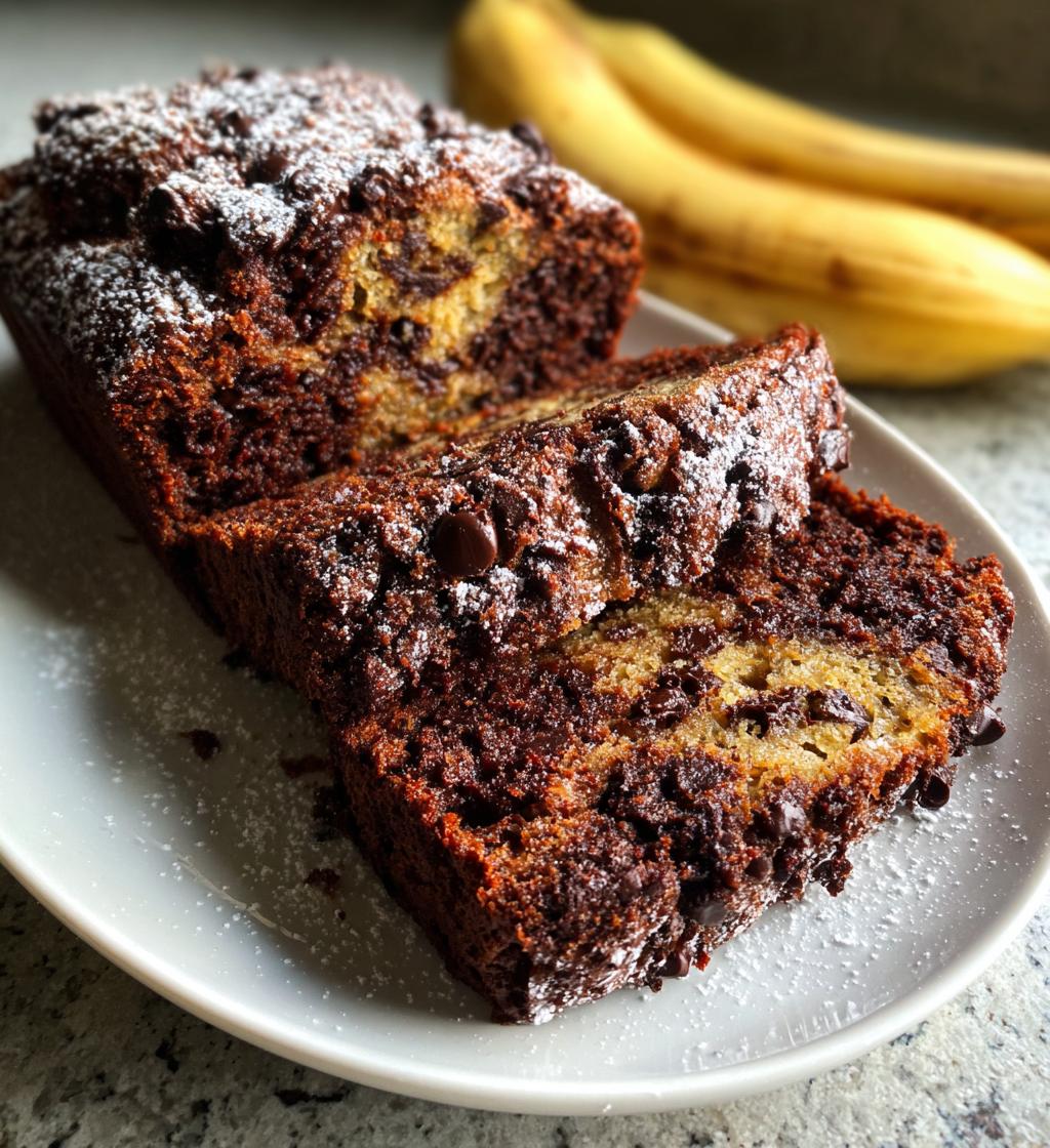chocolate banana bread