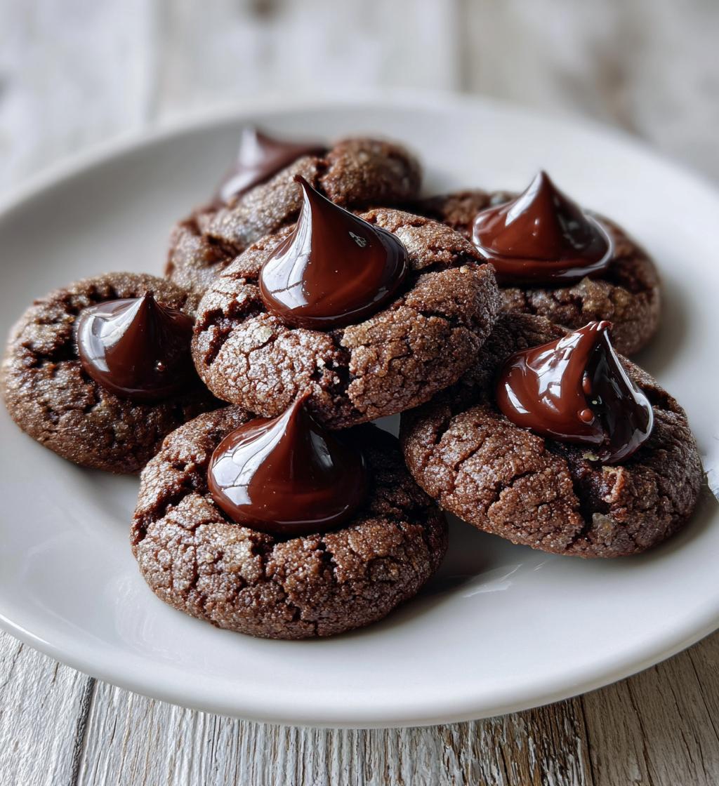 chocolate blossom cookies