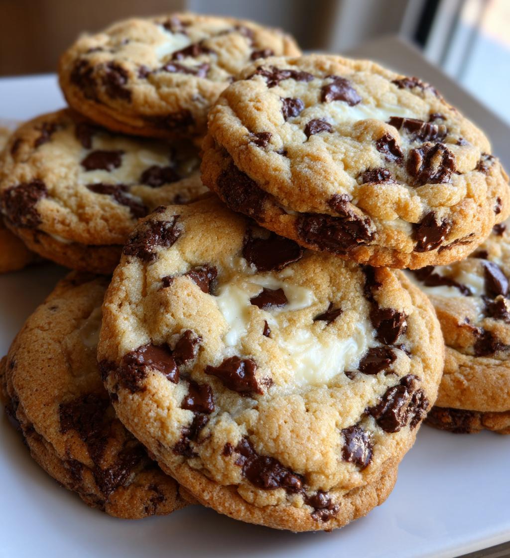 chocolate chip cheesecake cookies - detail 1