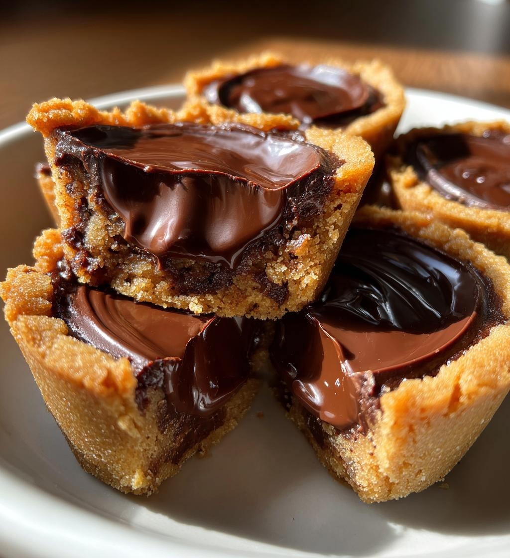 chocolate chip cookie dough cups