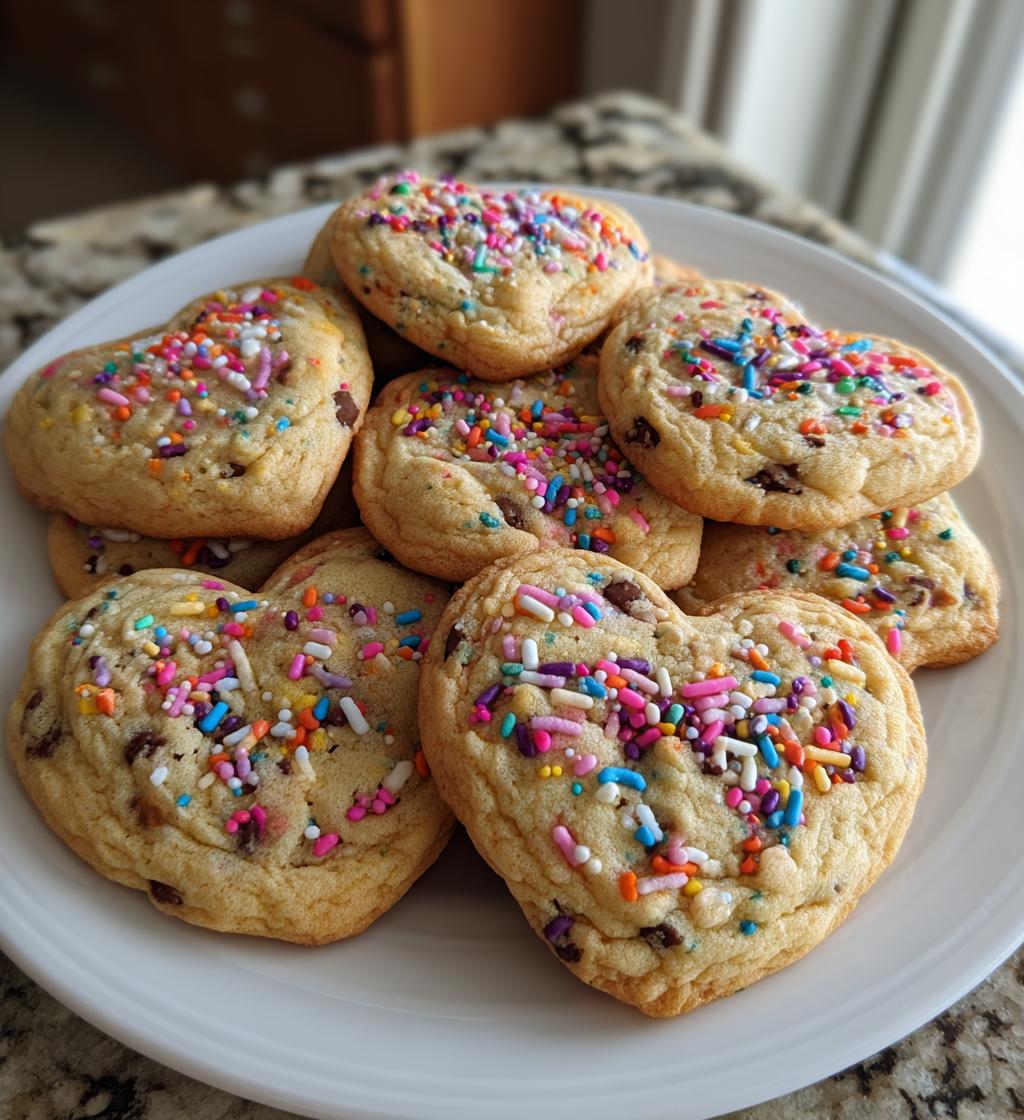 chocolate chip cookie dough hearts