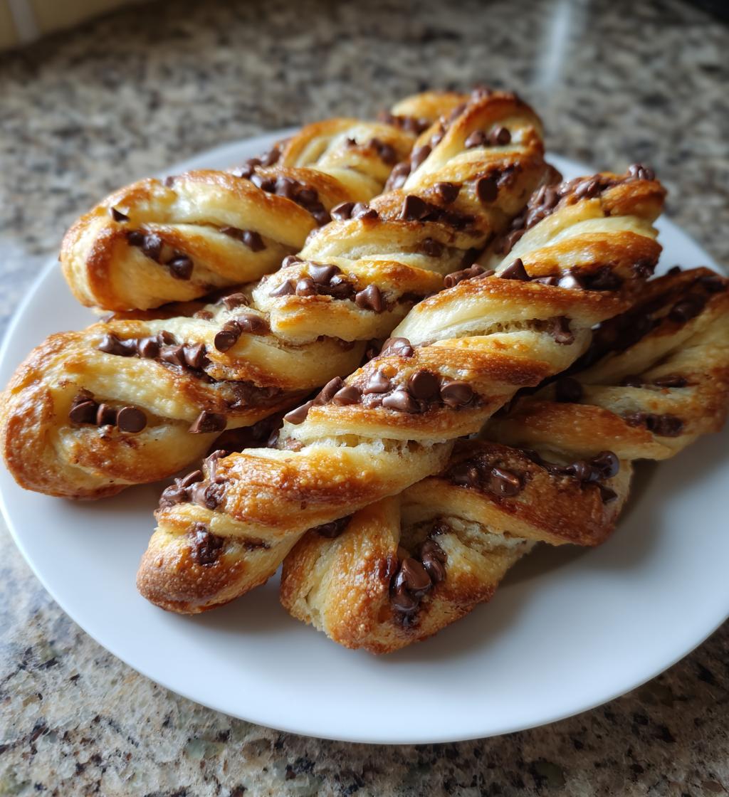 chocolate chip cookie dough twists