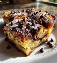 chocolate croissant breakfast bake