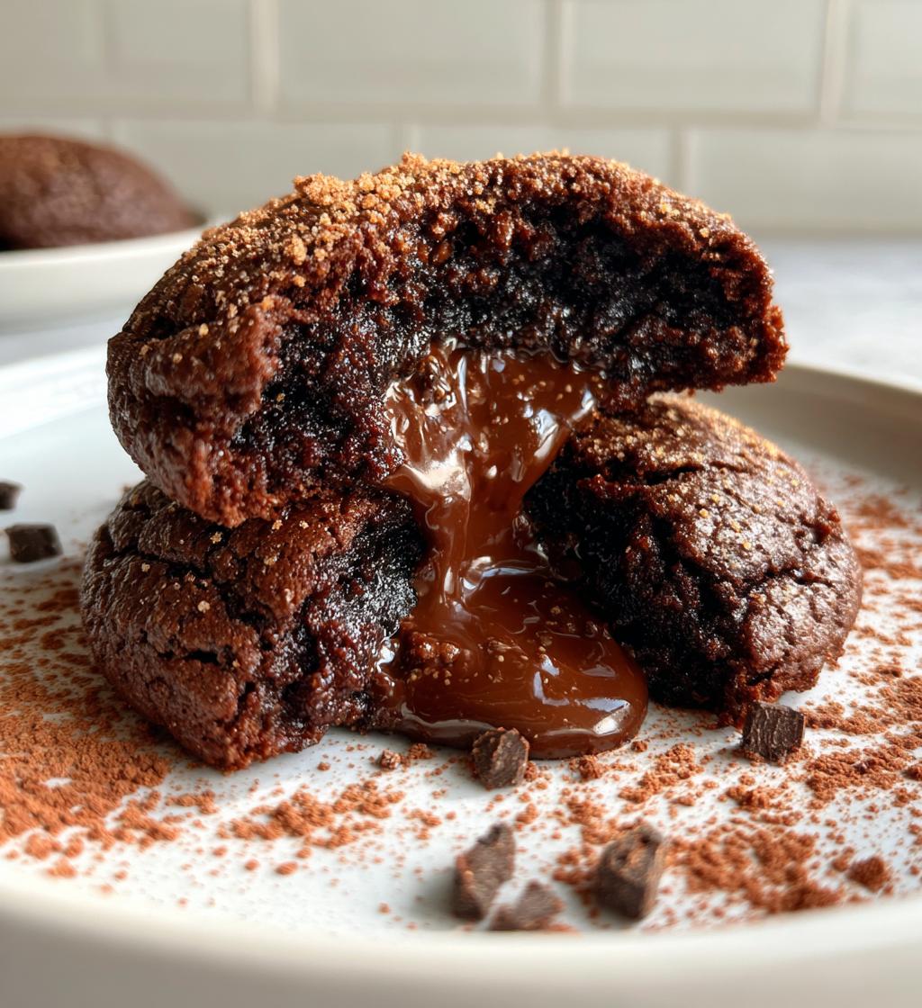 chocolate lava brownie cookies - detail 1